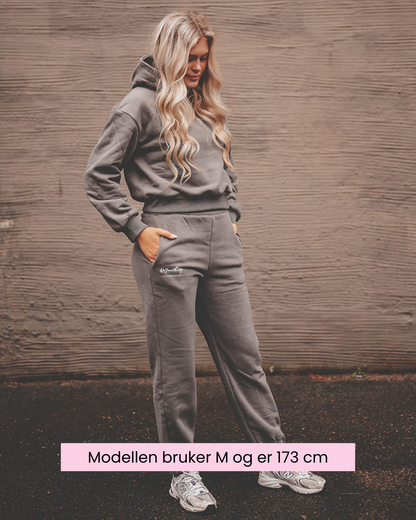 Koksgrå hoodie