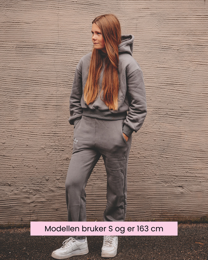 Koksgrå hoodie