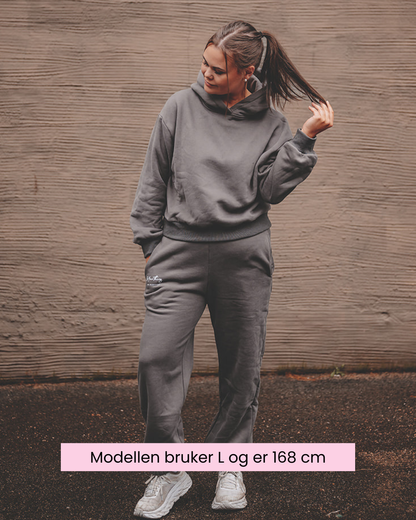 Koksgrå hoodie