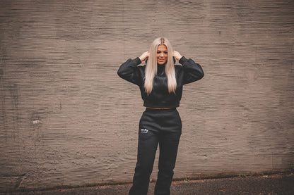 Svart hoodie
