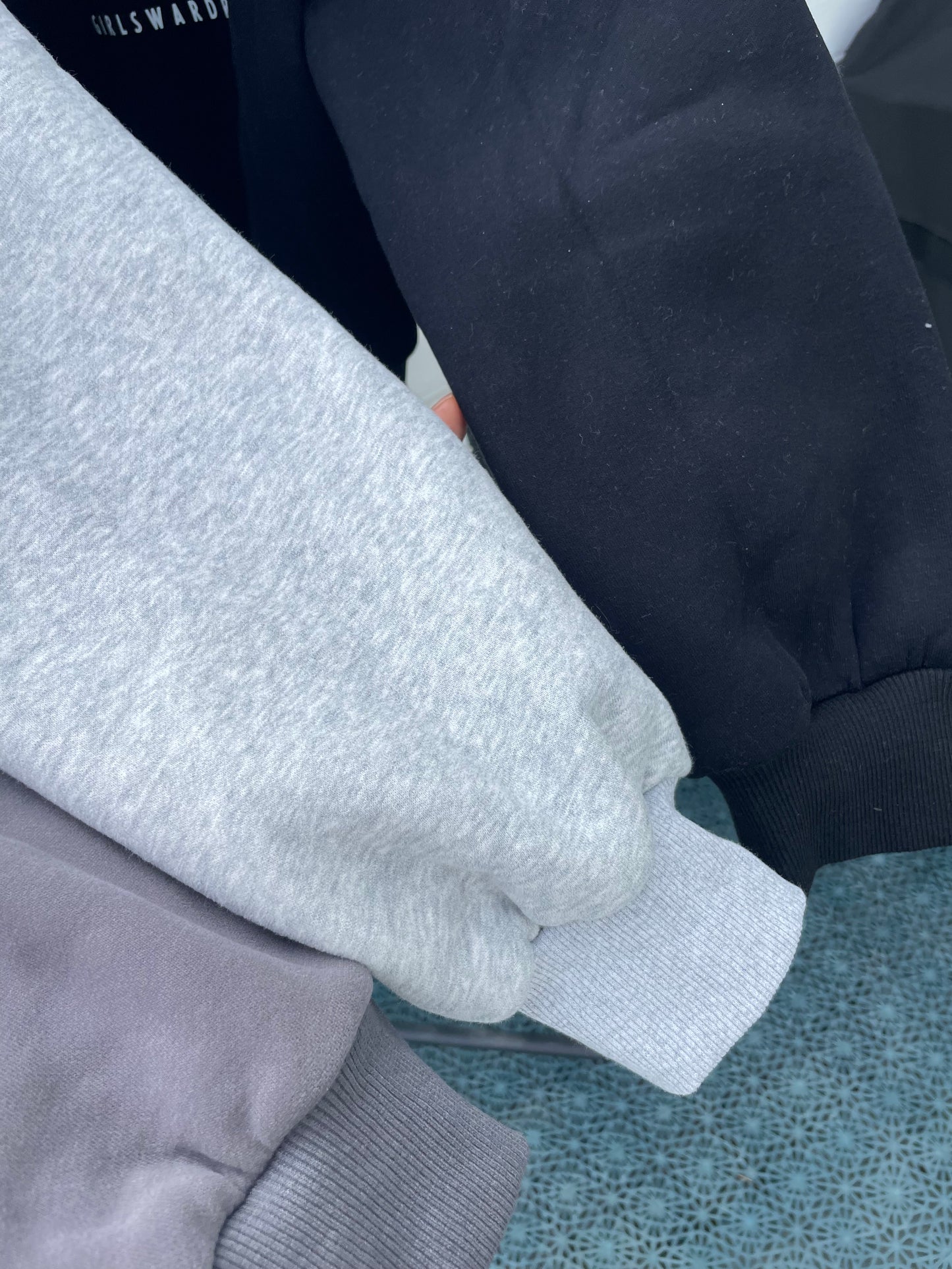 Koksgrå hoodie