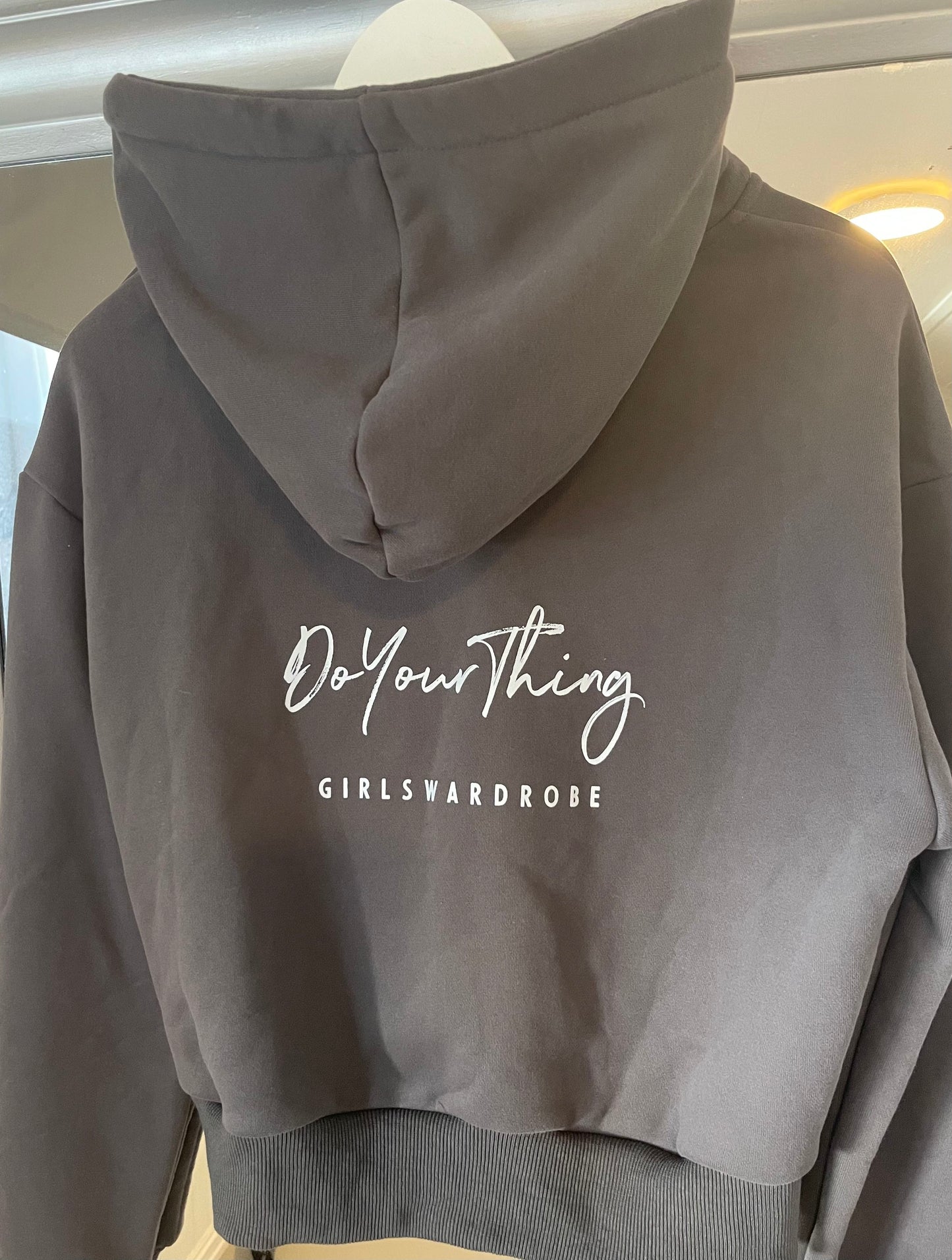 Koksgrå hoodie