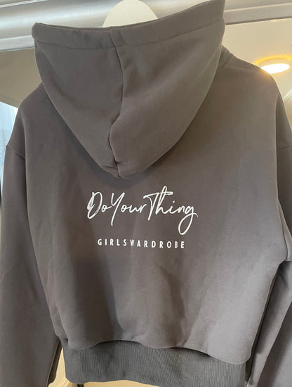 Koksgrå hoodie