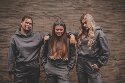 Koksgrå hoodie