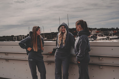 Koksgrå hoodie