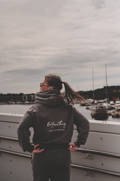 Koksgrå hoodie