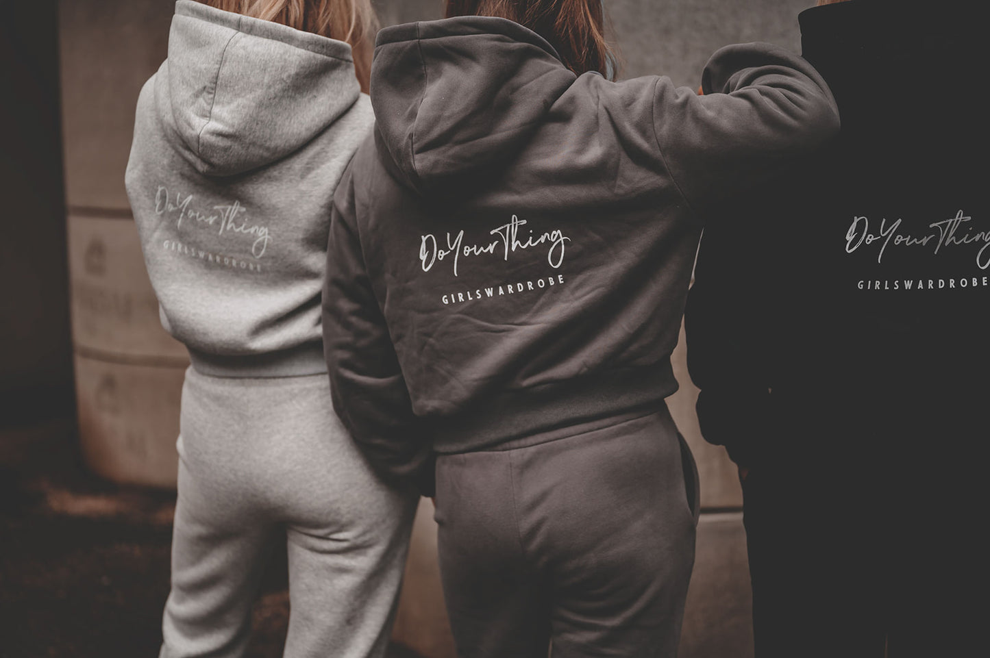 Koksgrå hoodie
