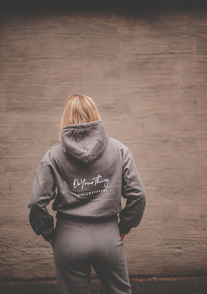 Koksgrå hoodie