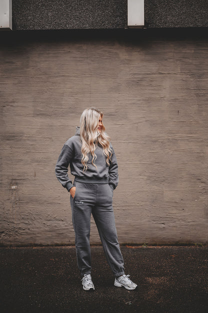 Koksgrå hoodie
